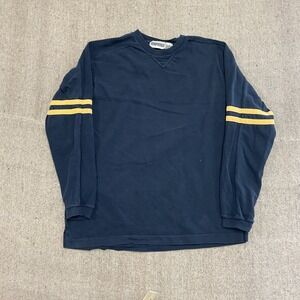 vintage aeropostale long sleeve shirt mens medium blue 2000s y2k strips